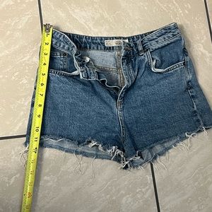 topshop moto mom size 6 women girls blue jean shorts in great used condition